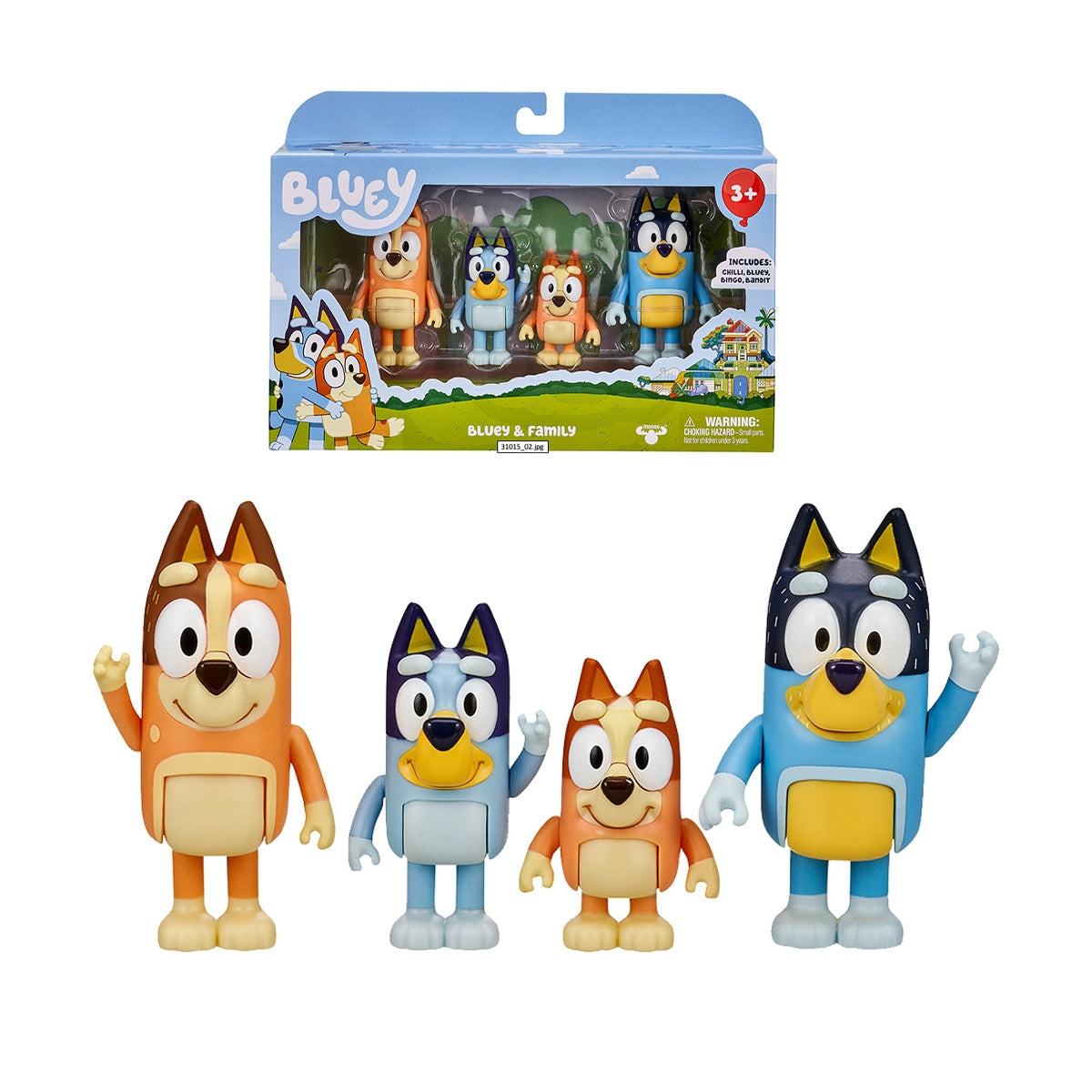 Bluey Set 4 Figuras - Familia
